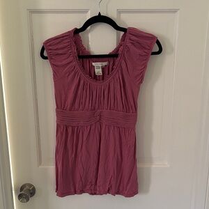 Studio M Mauve Blouse with Gathered Design
